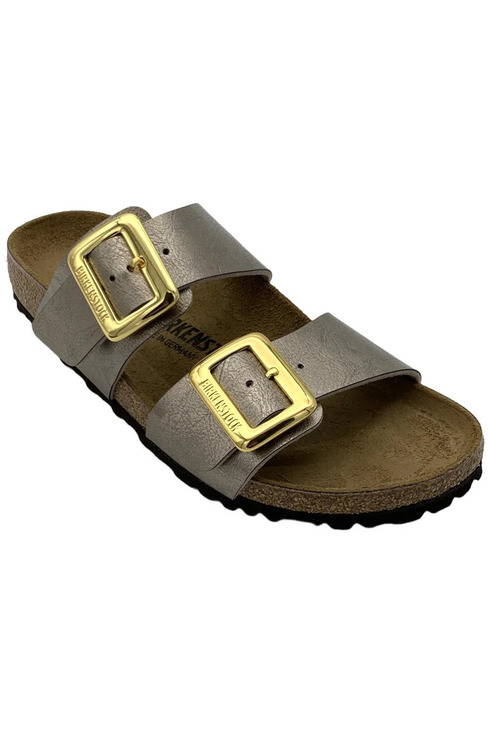 Birkenstock Shoes - Birkenstock Women's Sydney Luxe Birko-Flor Sandal Taupe - Narrow